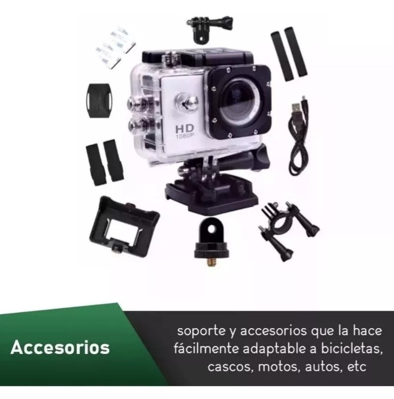 Camara Deportiva sumergible full hd