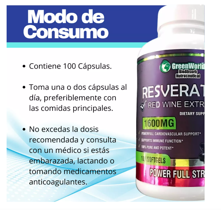 RESVERATROL CAPSULAS