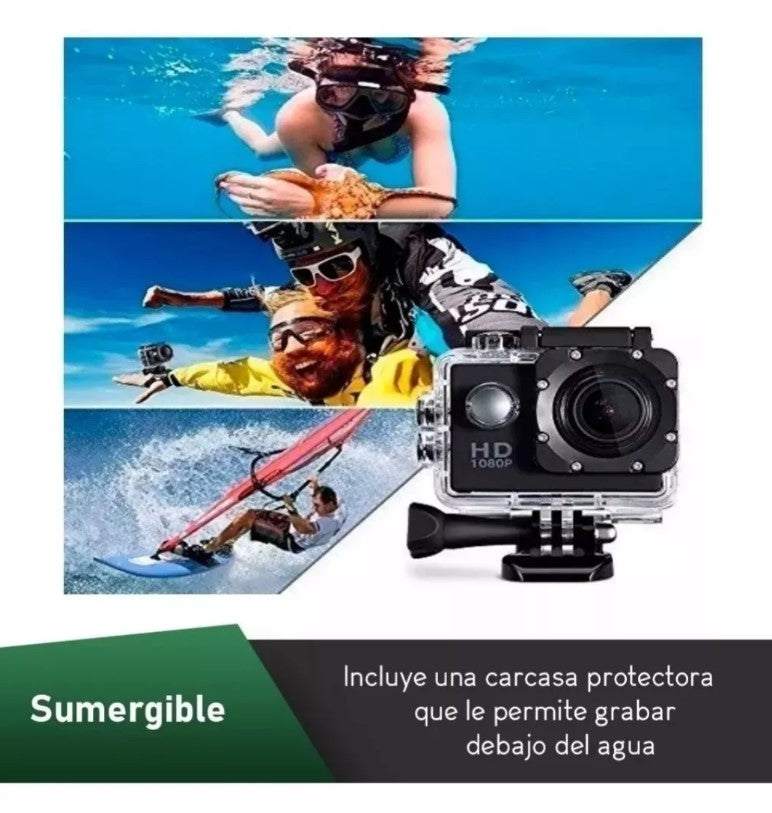 Camara  Deportiva sumergible full hd