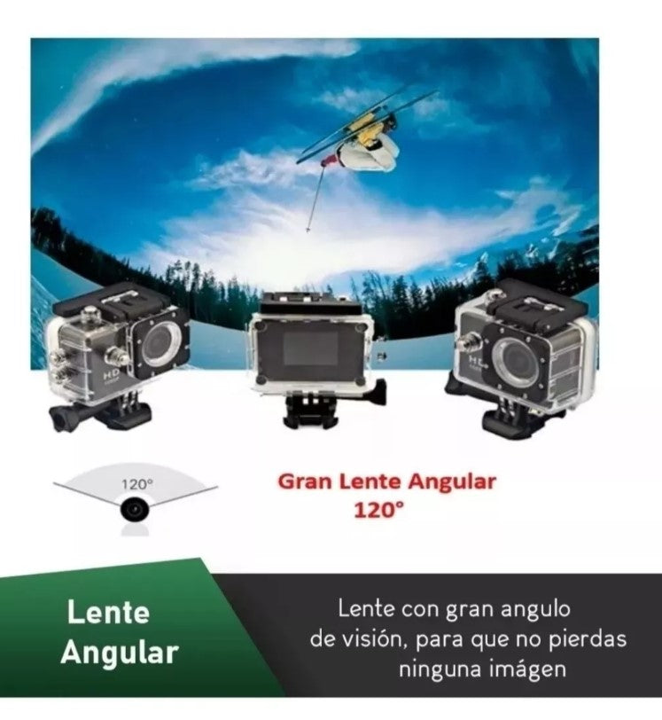 Camara  Deportiva sumergible full hd