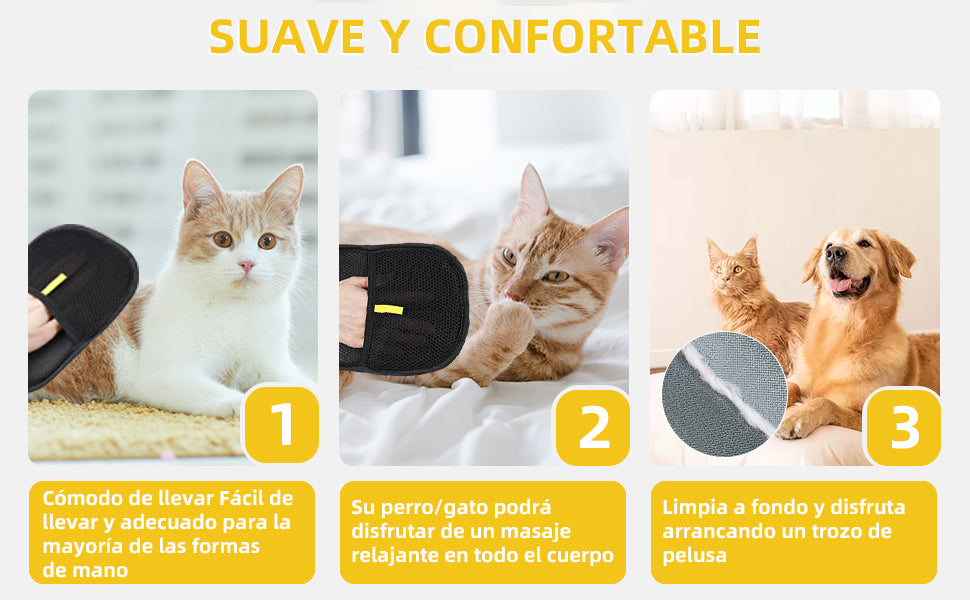 Guante Aseo Mascota Quita Pelo Sobrante