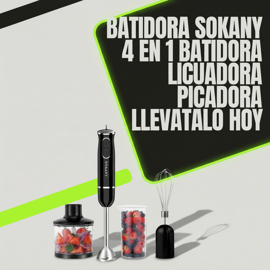 Mixer Batidora Licuadora Picadora 4 en 1