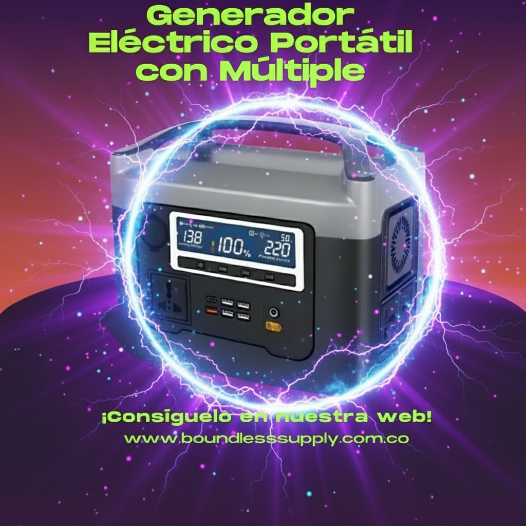 Generador Eléctrico Portátil con Múltiple