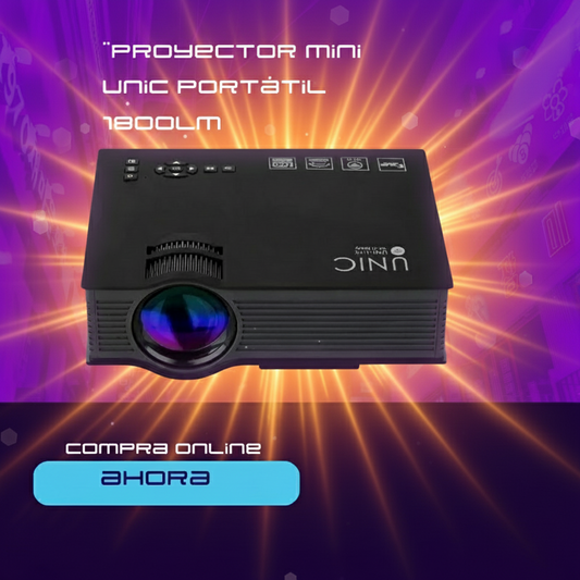 Proyector mini Unic Portátil 1800lm